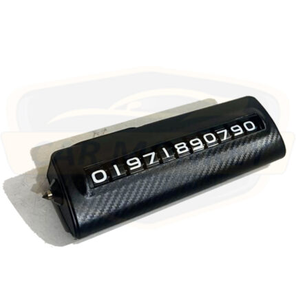Carbon fiber phone number display